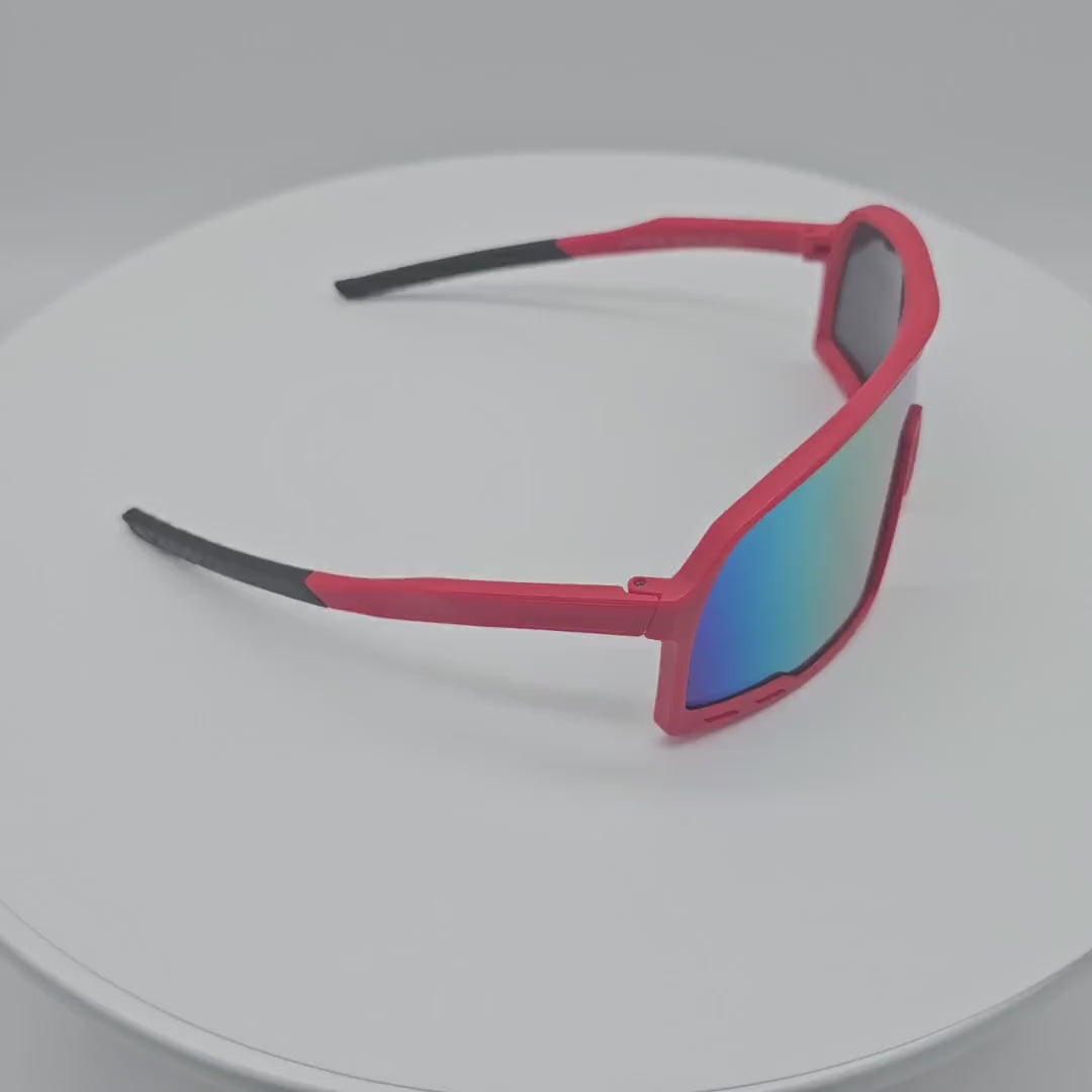 V130131-QX Gafas de sol deportivas de plástico para hombre al por mayor, 1 docena (12 piezas)