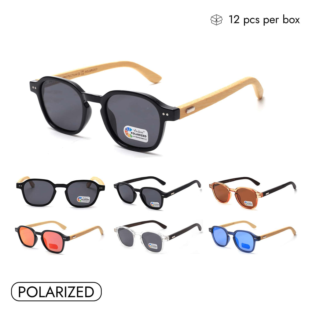 bamboo sunglasses bulk VZB044