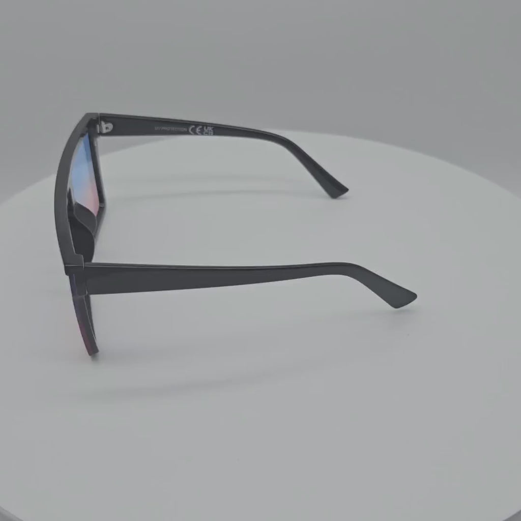 V110038-A  One Piece Oversized Sunglasses Wholesale for Men & Women 2 Dozen (24pcs)