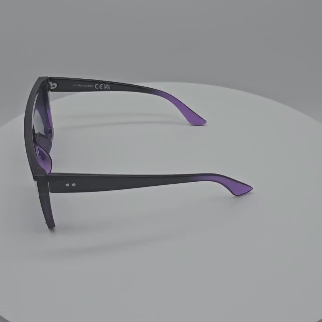 VSA001-JJ Unisex Plastic One-piece Sunglasses Wholesale 2 Dozen (24pcs)