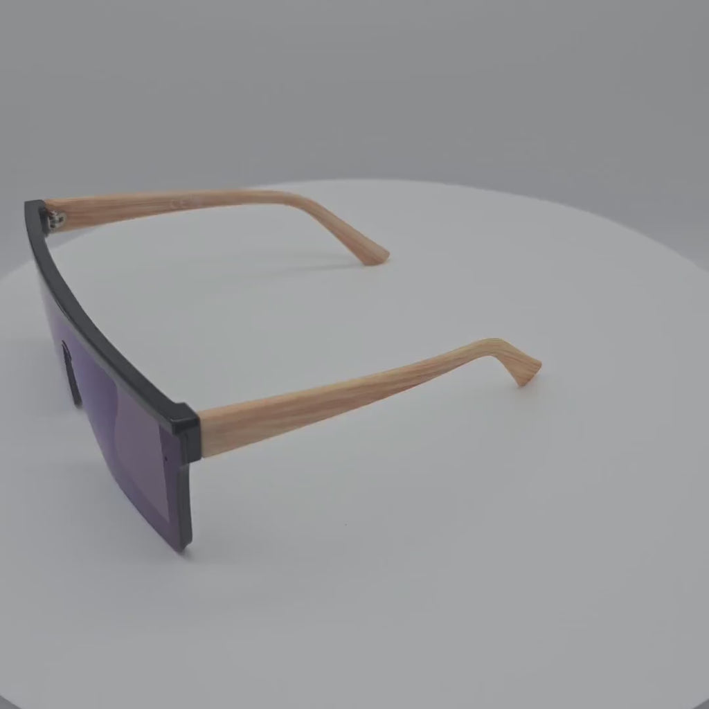 V110038-MW Unisex One Piece Plastic Big Shades in Bulk 2 Dozen (24pcs)