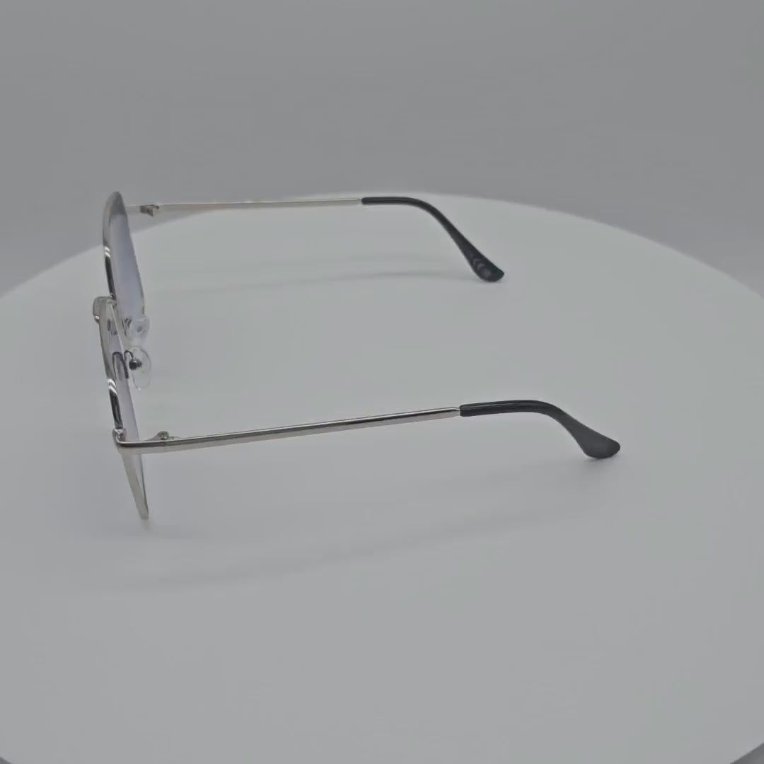 V120091 Wholesale Metal Mens Large Sunglasses 1 Dozen (12pcs)