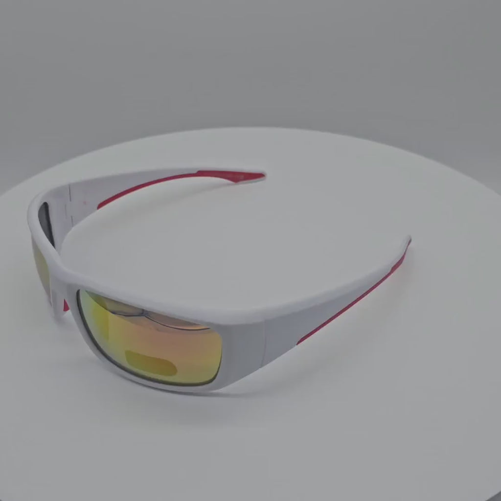 VB8021 Plastic Polarized Wrap Around Sunglasses for Men in Bulk 1 Dozen (12pcs)