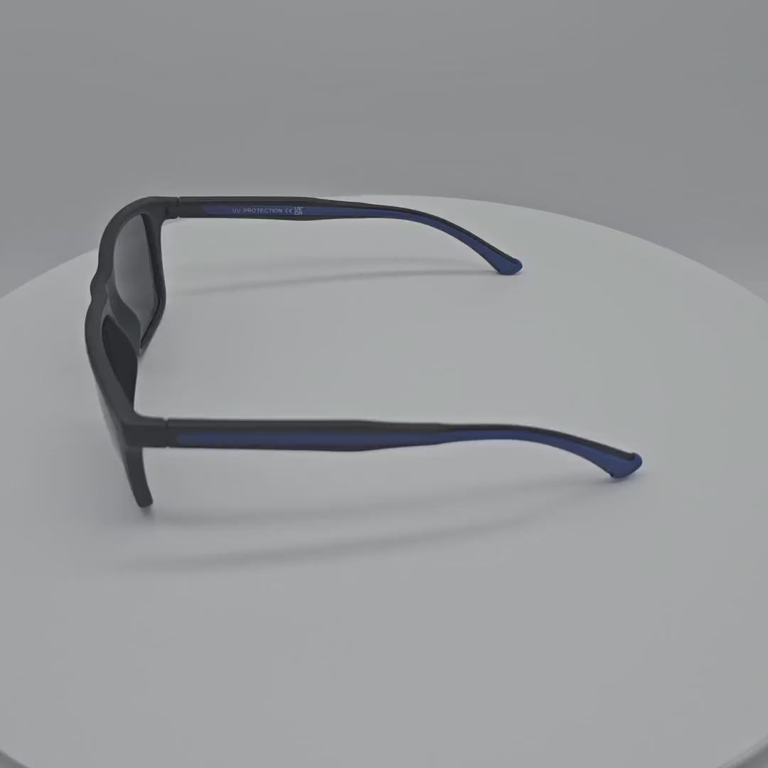 VB8019 Wholesale Plastic Square Polarized Fishing Sunglasses for Men & Women 1 Dozen (12pcs)