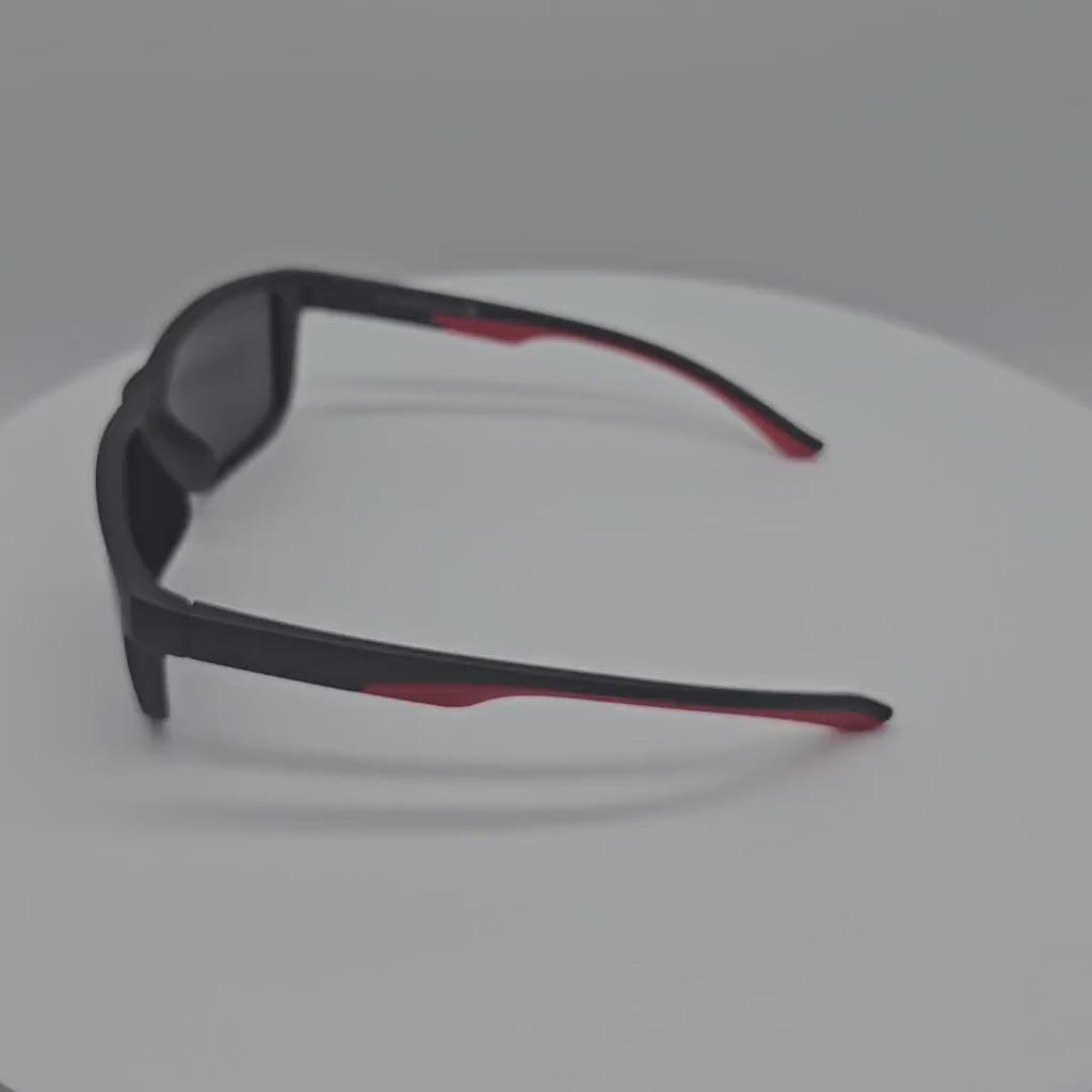 VB8018 Square Plastic Polarized Men's Running Sunglasses in Bulk 1 Dozen (12pcs)