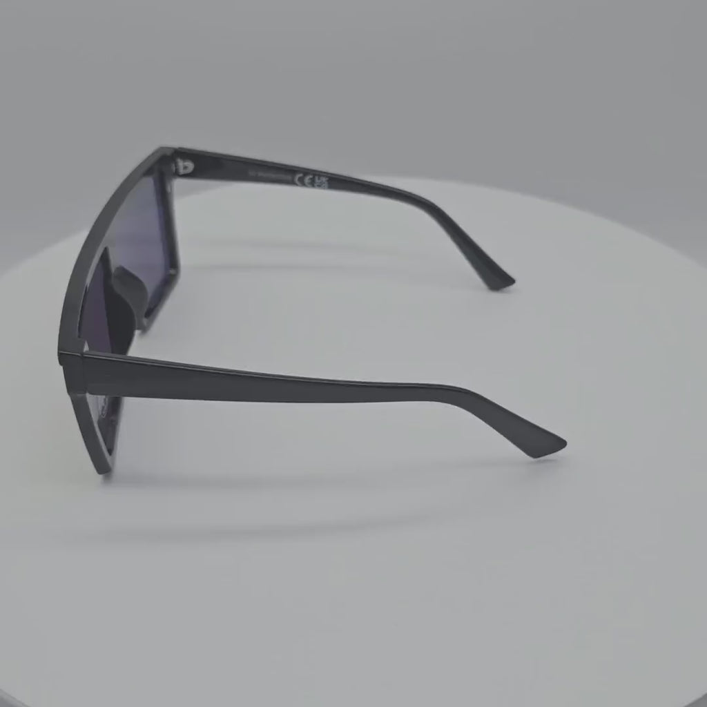 V110038-R One Piece Plastic Men & Women Oversized Sunglasses Wholesale 2 Dozen (24pcs)